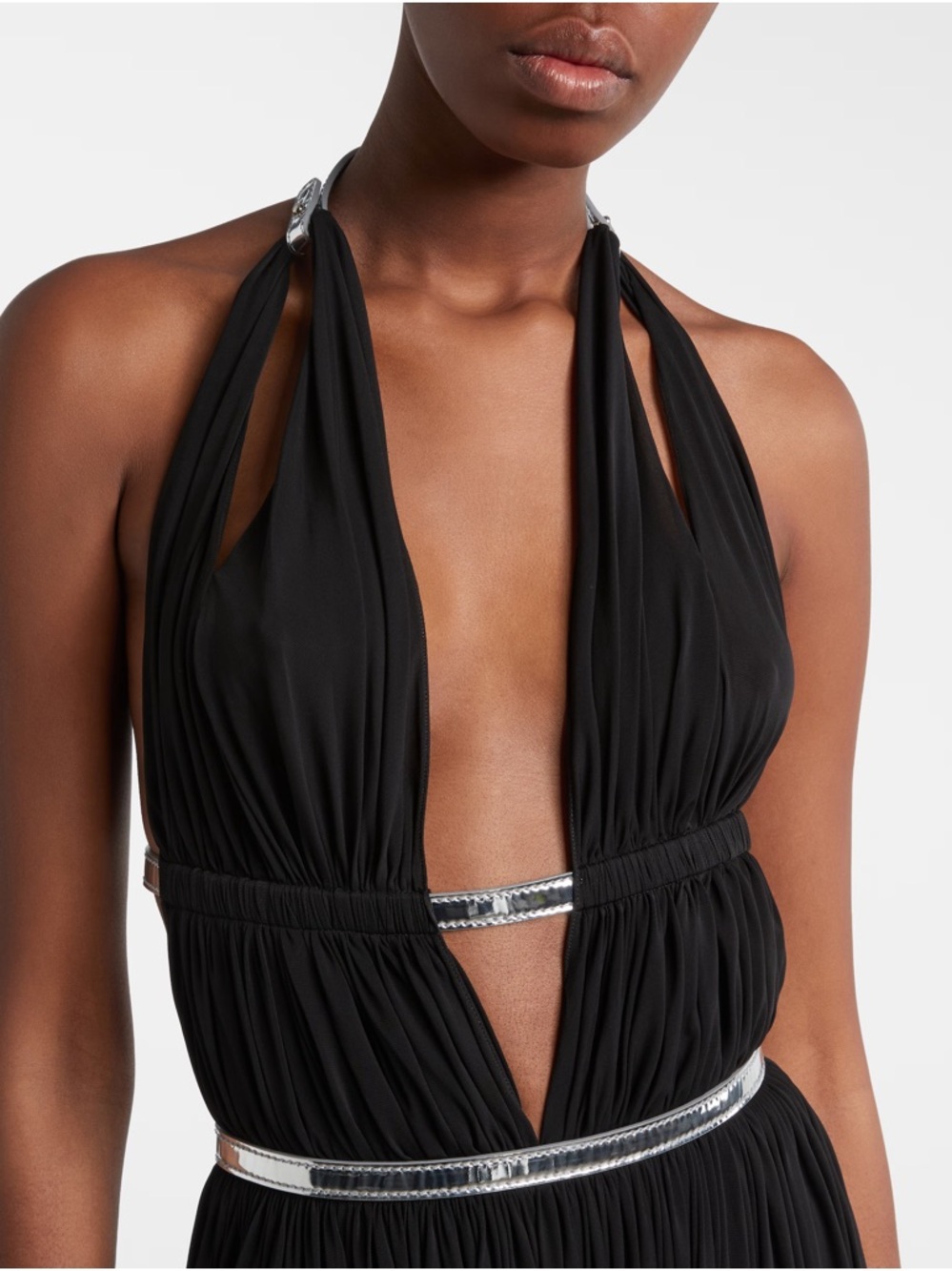 Alaïa Black Deep Plunge Red Carpet Dress - Picture 5 of 8